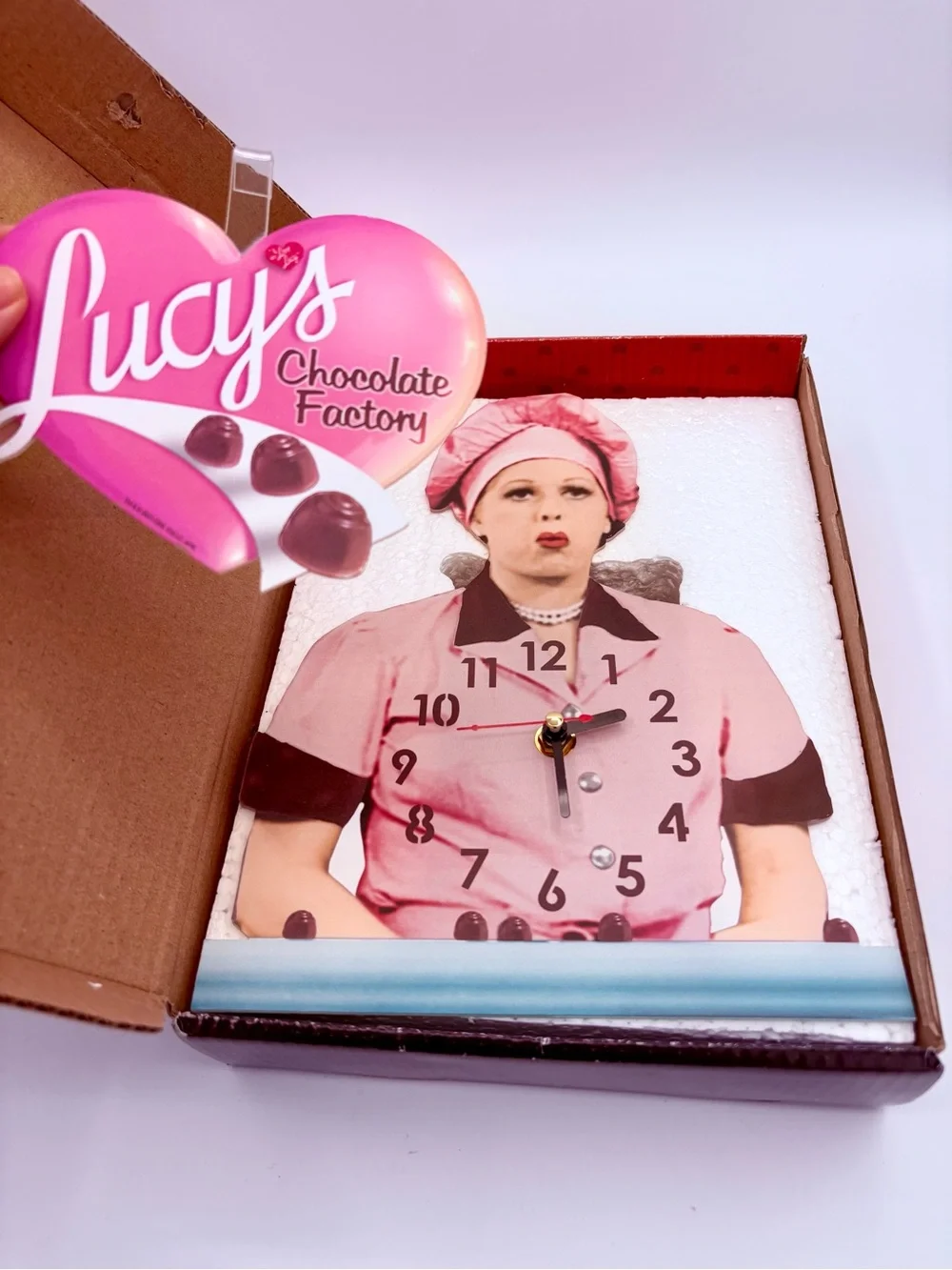 I LOVE LUCY Job Switching Clock-Candy Factory IN BOX Collectible Memorabilia